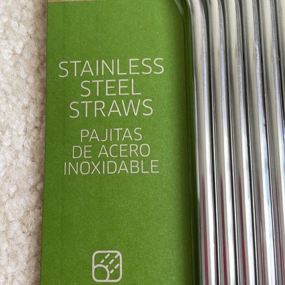 Stainless Steel Straw Set- New in Package! - Picture 2 of 7